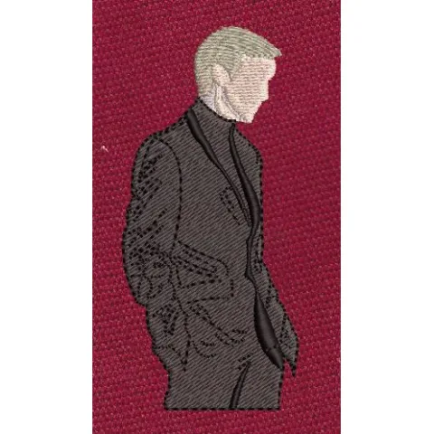 Stylized Male Embroidery Design
