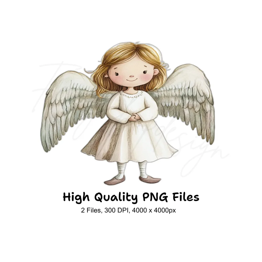 Cute Angel Clipart Bundle