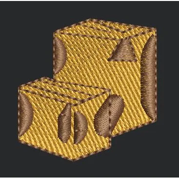 Yellow Box Embroidery Design