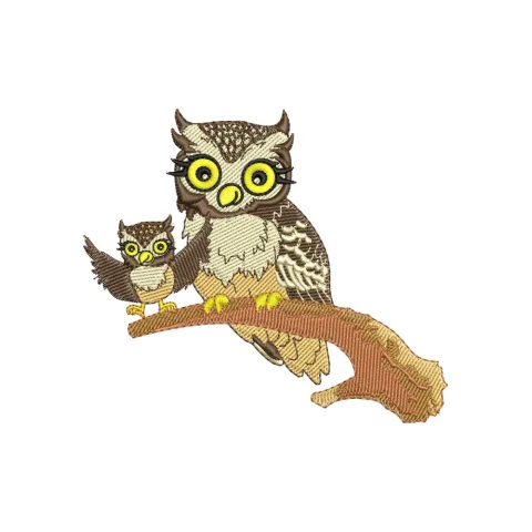 Owl with Tiny Embroidery Design