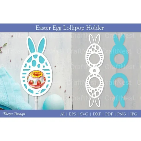 Easter Egg Lollipop Holder SVG Bundle