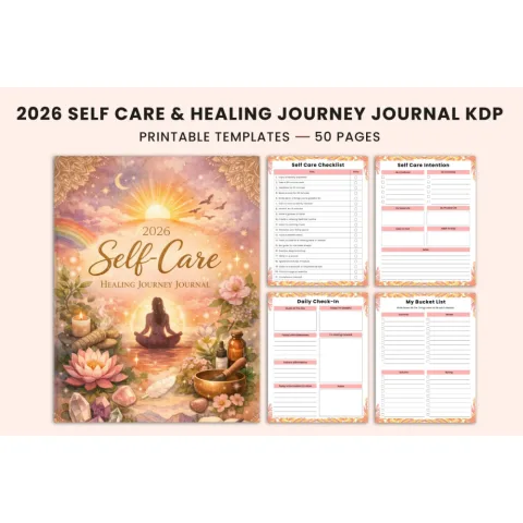 Self Care Healing Journey Journal
