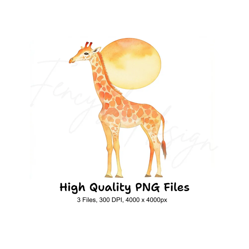 Giraffe Clipart Bundle