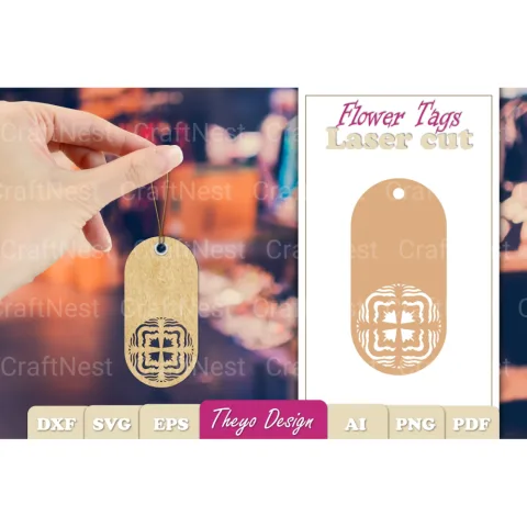Flower Tags SVG Bundle