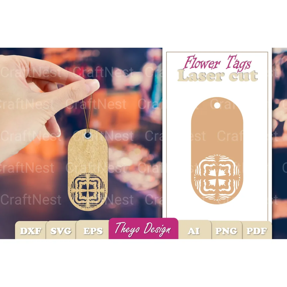 Flower Tags SVG Bundle