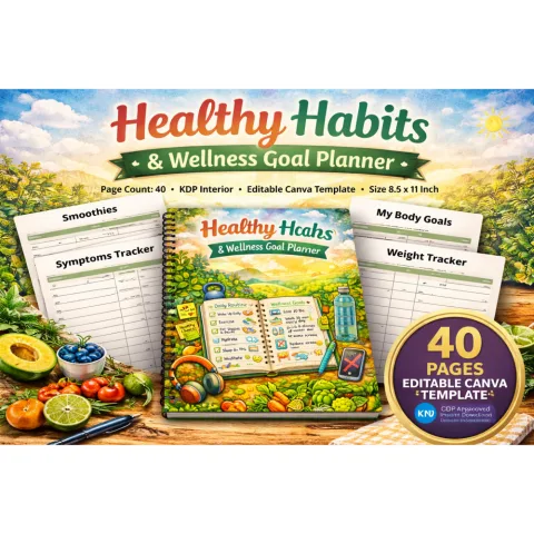 Healthy Habits Wellness Goal Planner