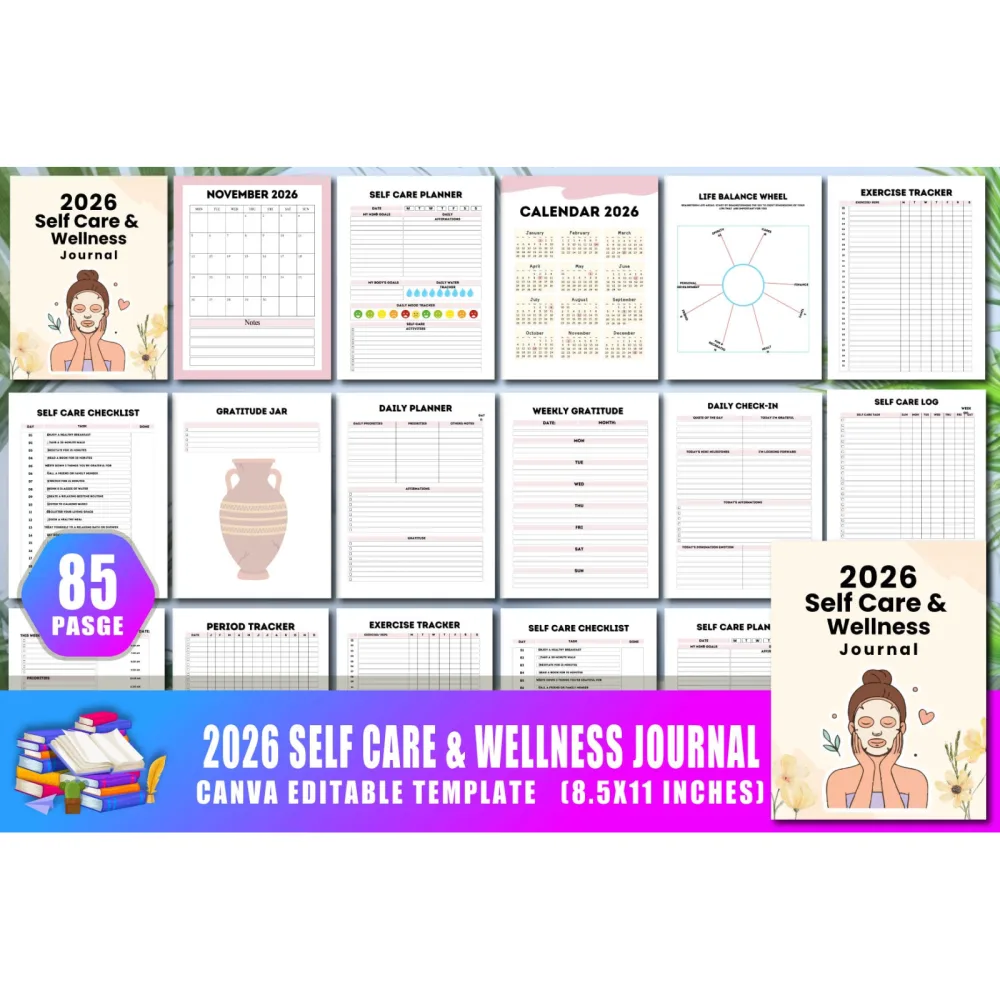 Self-Care Wellness Journal