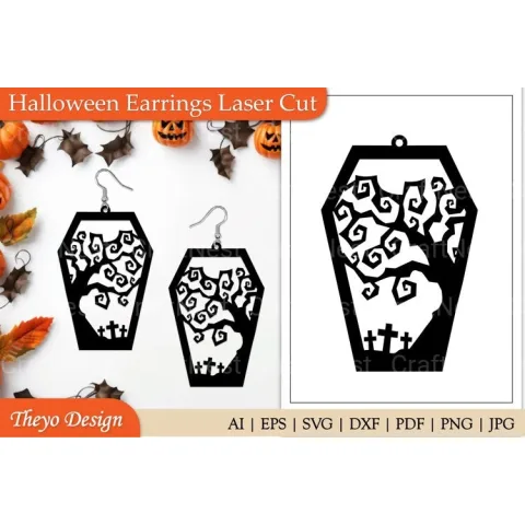 Halloween Earrings SVG Bundle