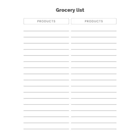 Grocery List Bundle
