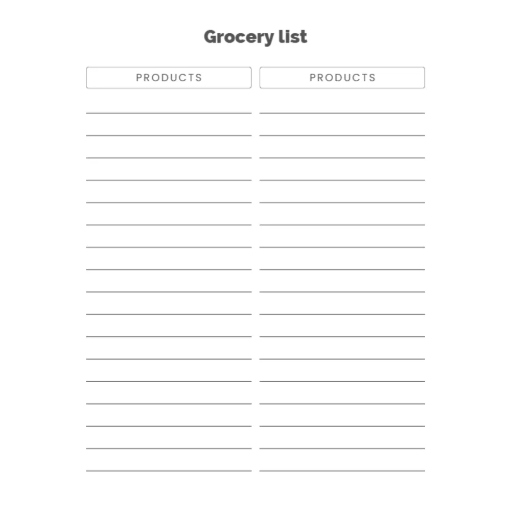 Grocery List Bundle