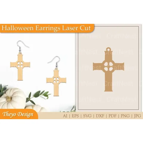 Halloween Earrings SVG Bundle