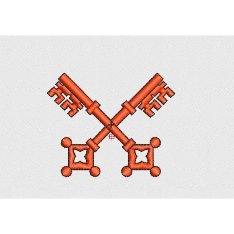 Keys Embroidery Design