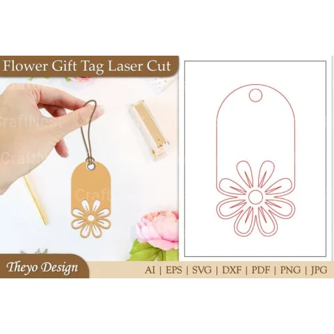 Flower Tags SVG Bundle
