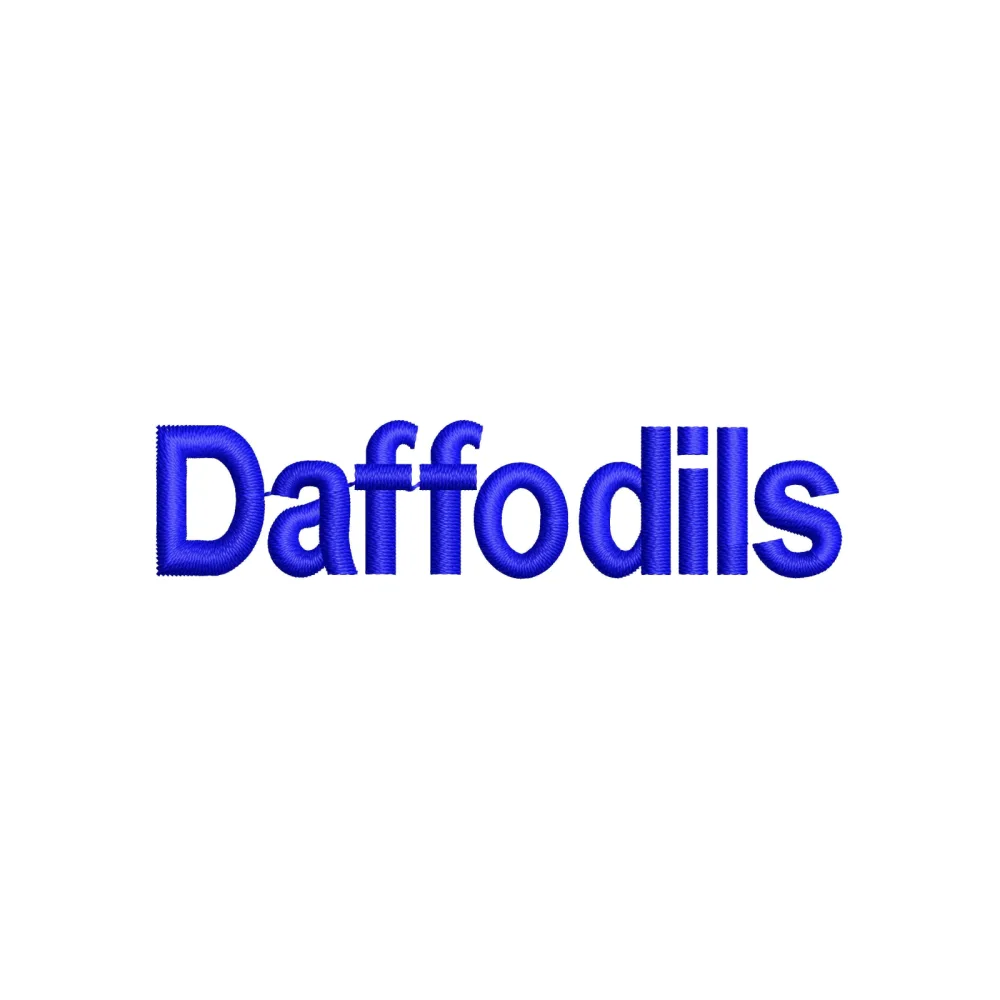 Daffodils Embroidery Design