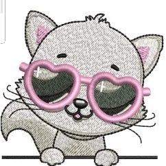 Cat Embroidery Design
