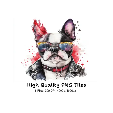 Cool Dogs with Sunglasses Clipart Bundle