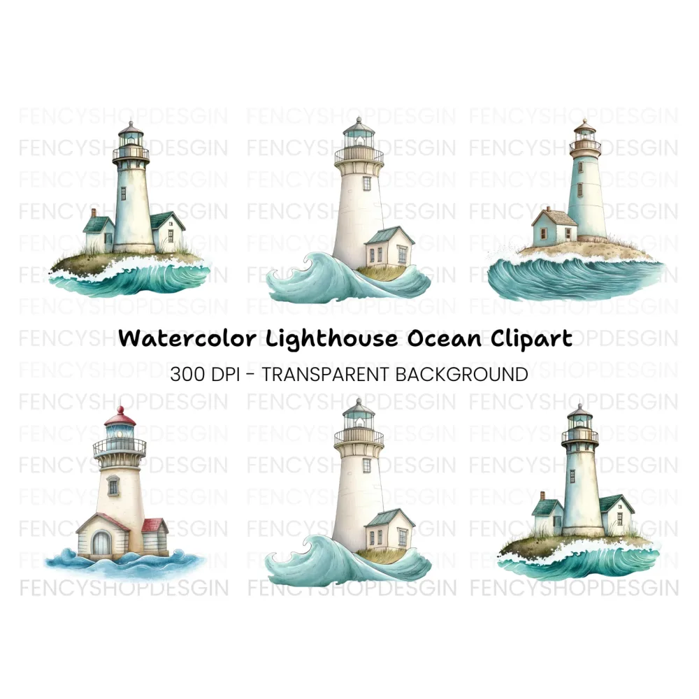 Lighthouse Clipart Bundle