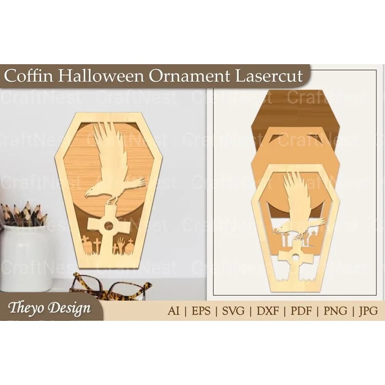 Coffin Ornament SVG Bundle