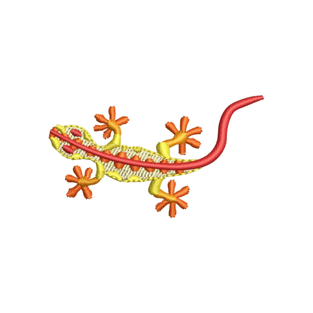 Poisen Lizard Embroidery Design