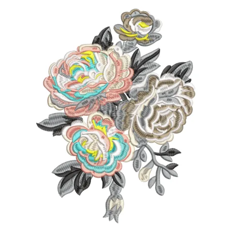 Gara Roses Embroidery Design