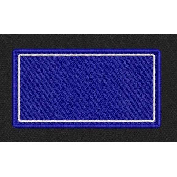 Blank Rectangle Blue Embroidery Design