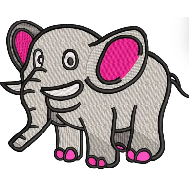 Elephant Embroidery Design