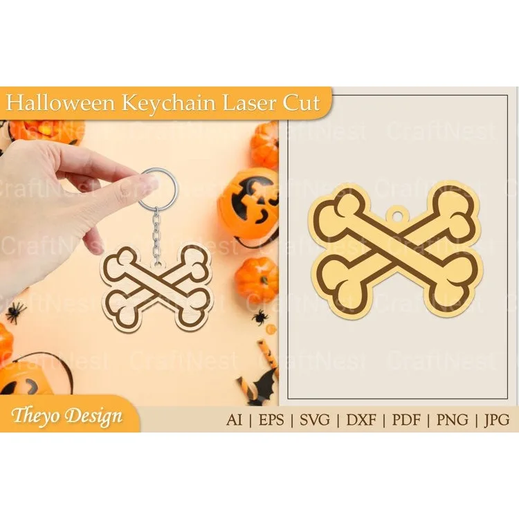 Halloween Keychain SVG Bundle