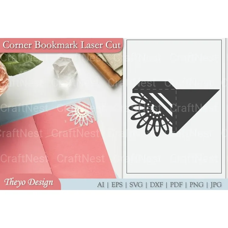 Mandala Corner Bookmark SVG Bundle