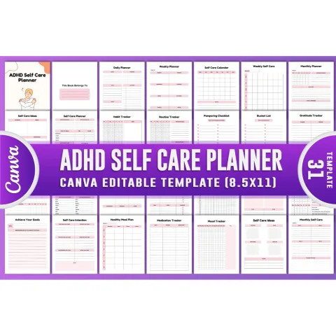 ADHD Self-Care Planner
