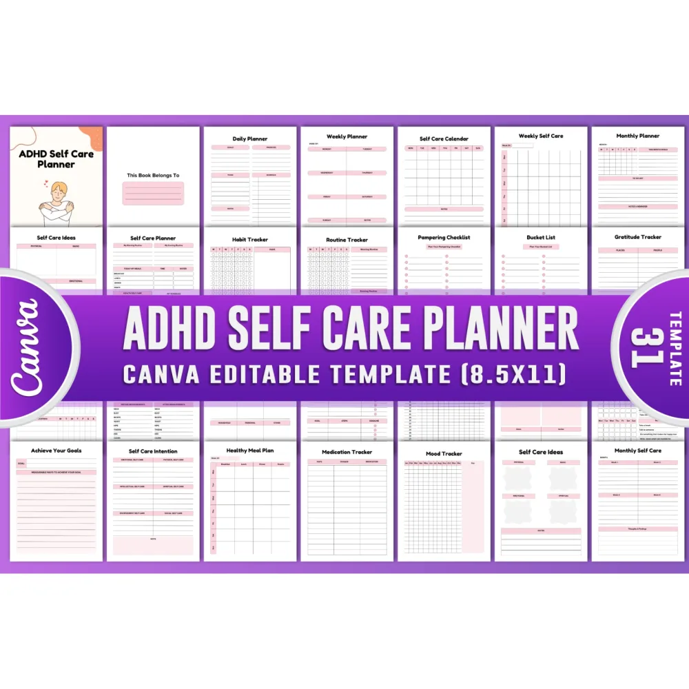 ADHD Self-Care Planner