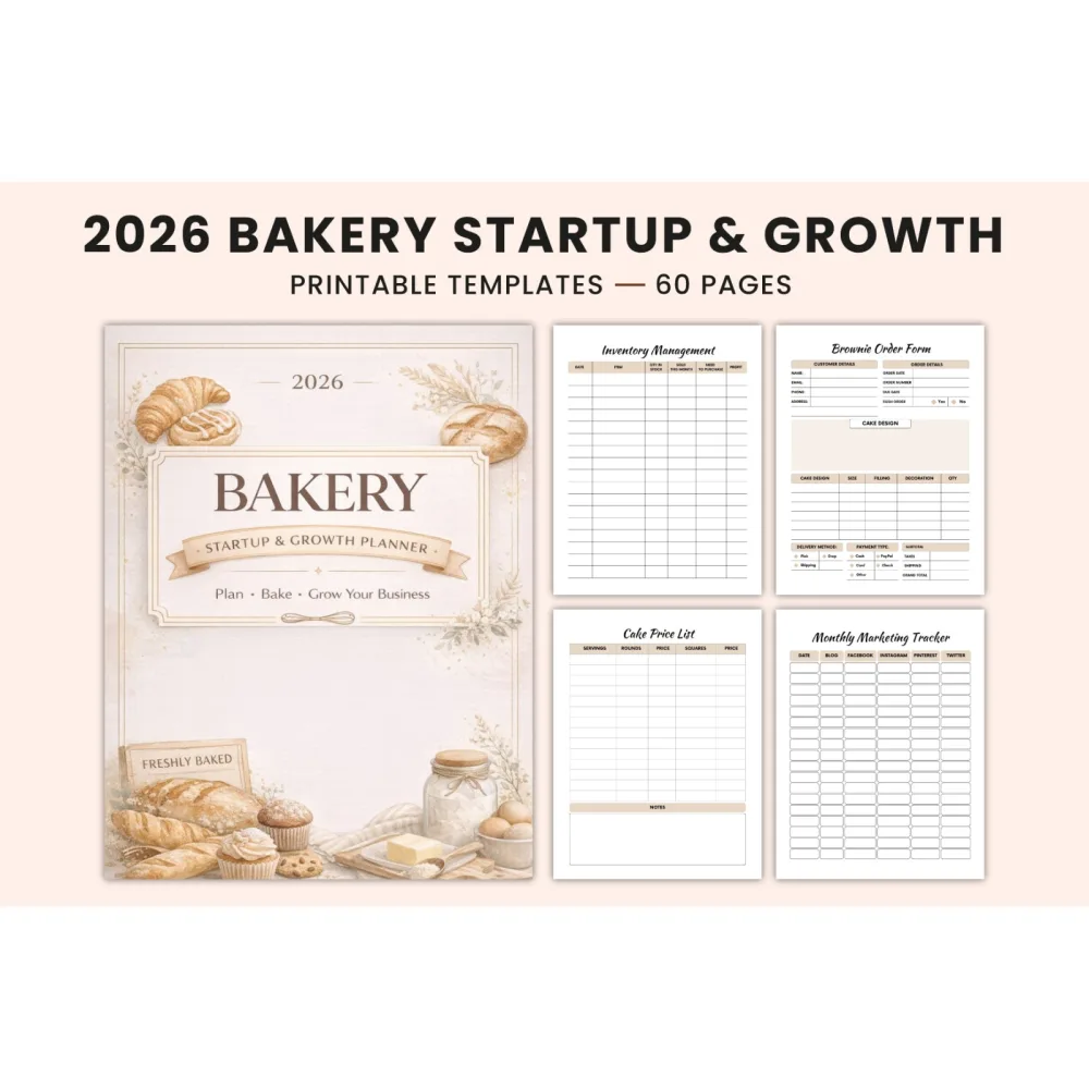Bakery Startup Growth Planner