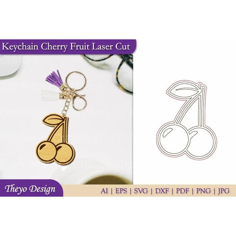 Fruit Keychain SVG Bundle