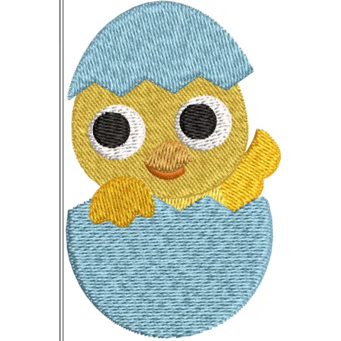 Baby Chick Embroidery Design