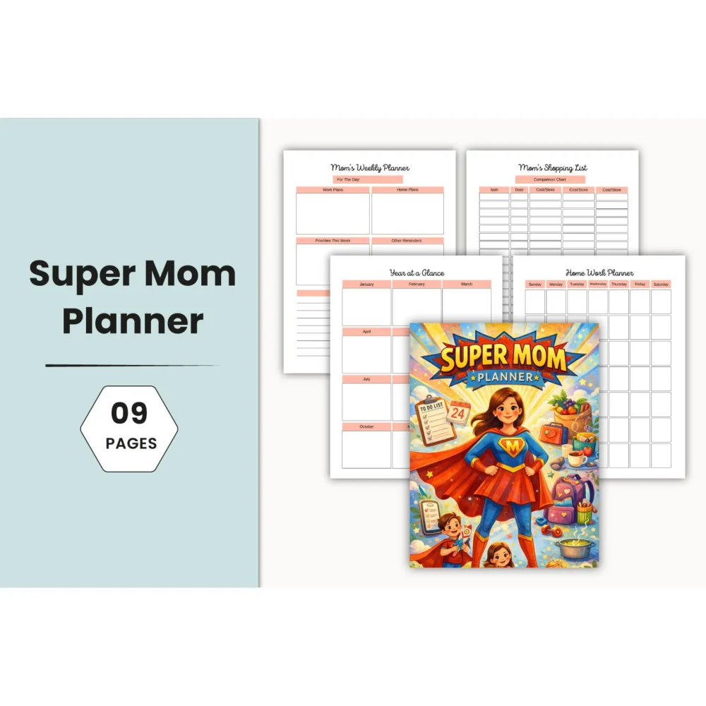 Super Mom 13 Planner