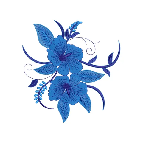 Flower Love Embroidery Design