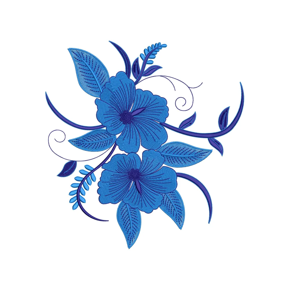 Flower Love Embroidery Design