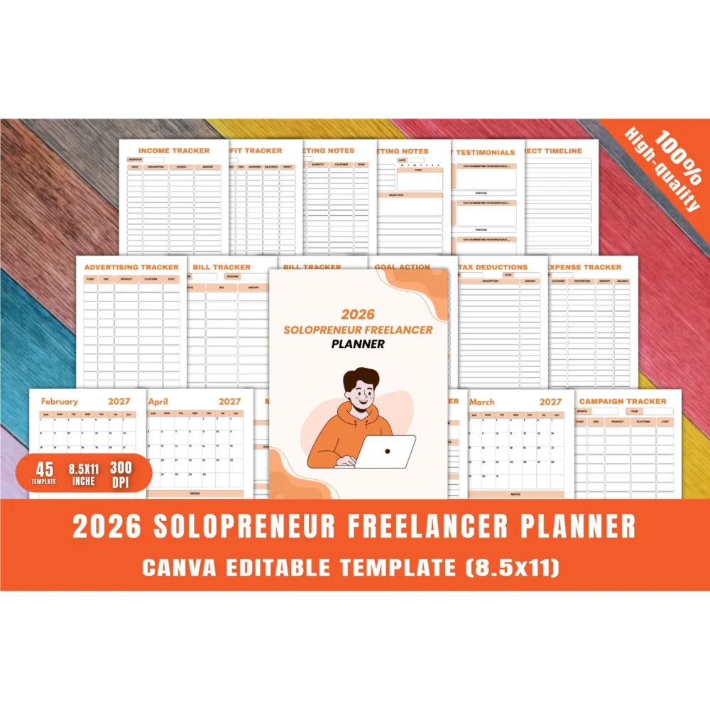 Solopreneur Freelancer Planner