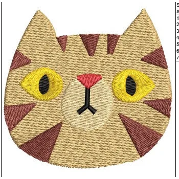 Cat H Embroidery Design
