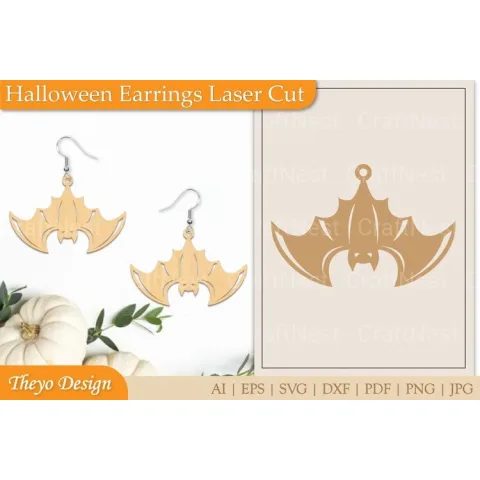 Halloween Earrings SVG Bundle
