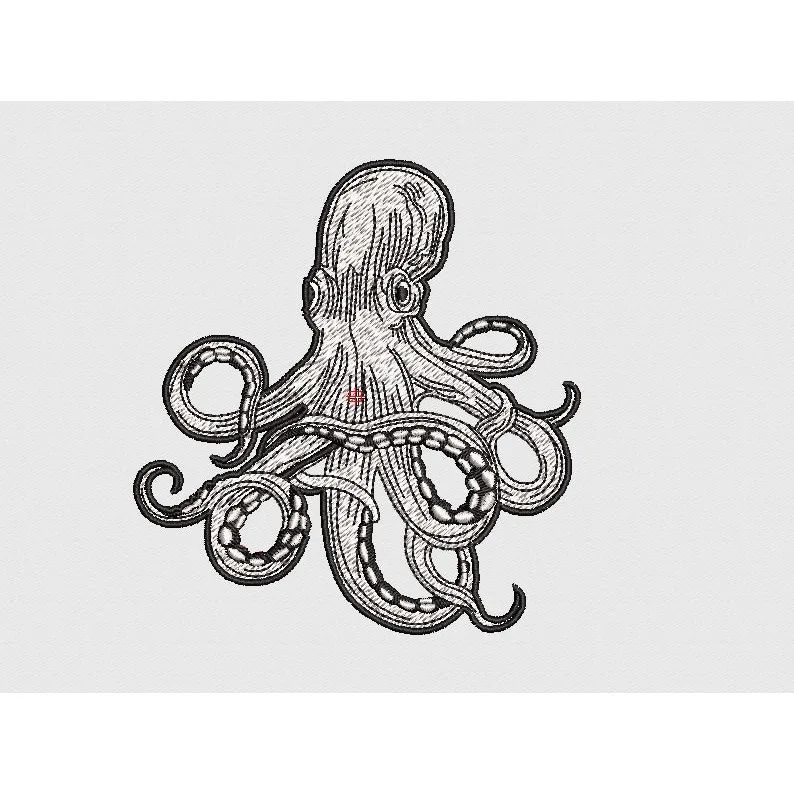 Octopus Embroidery Design