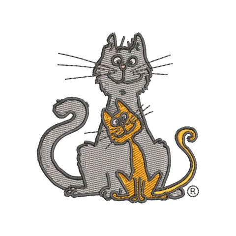 Cat Kitty Embroidery Design