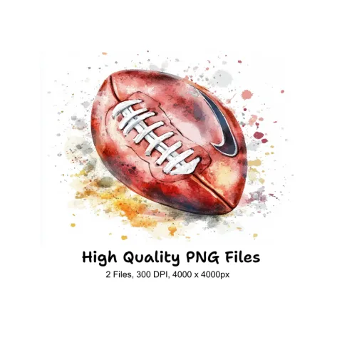 Dynamic Football Duo Clipart Bundle
