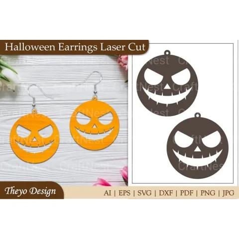 Halloween Earrings SVG Bundle