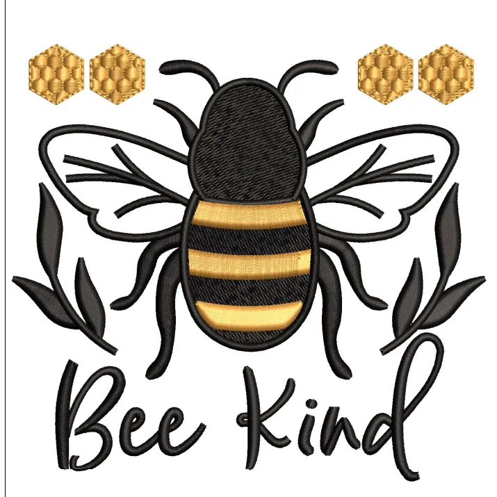 Bee Embroidery Design