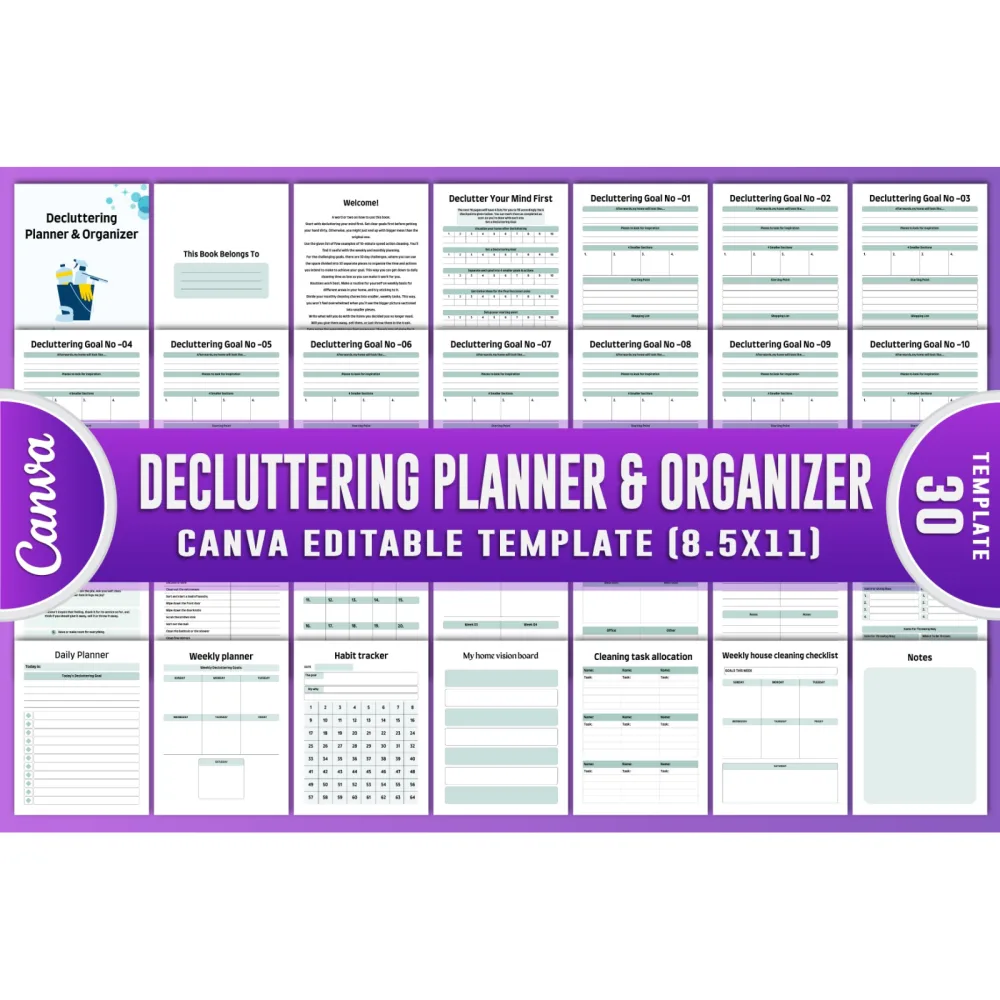 Decluttering Planner Guide