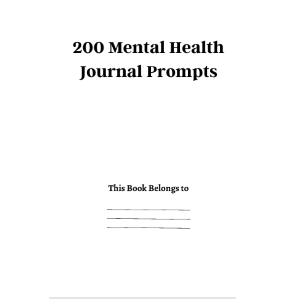 Mental Health Journal Prompts Bundle