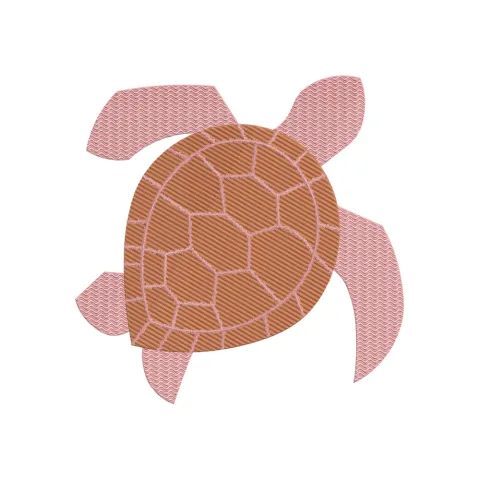 Turtle Pink Embroidery Design
