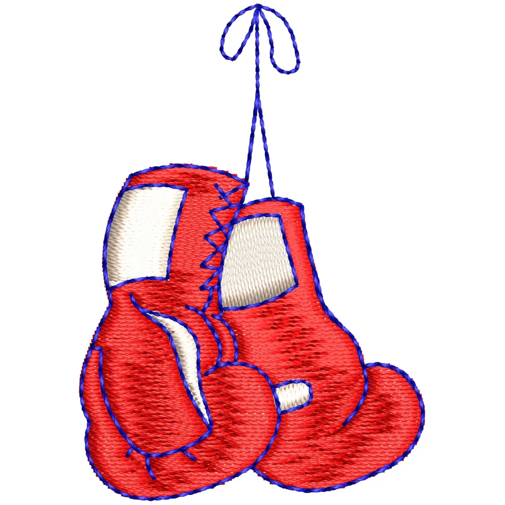 Boxing Embroidery Design