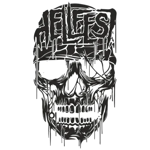 Skull Evil Embroidery Design