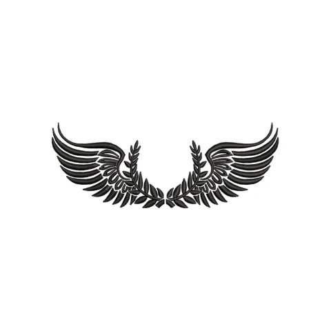 Feathers Embroidery Design